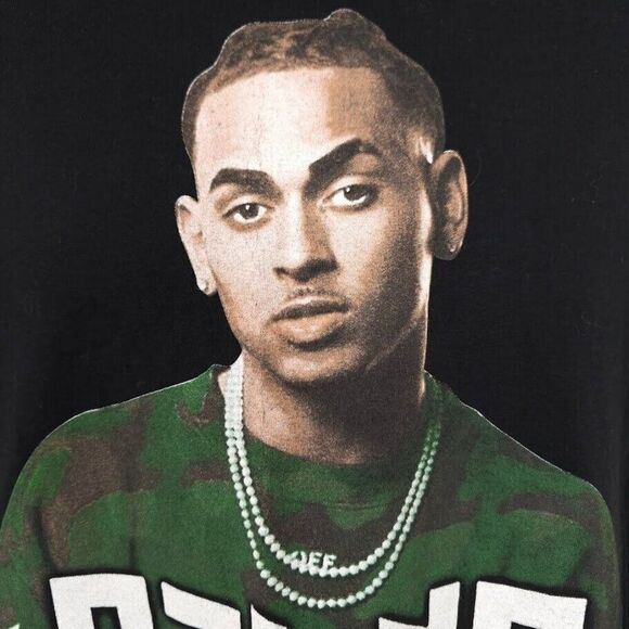 Ozuna T Shirt Mens Size Medium Black 2018 World Tour Puerto Rican Singer Rapper - Picture 3 of 9